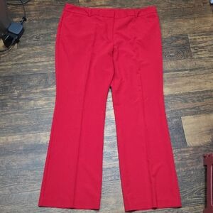 Worthington Vibrant Red Wide Leg Pants